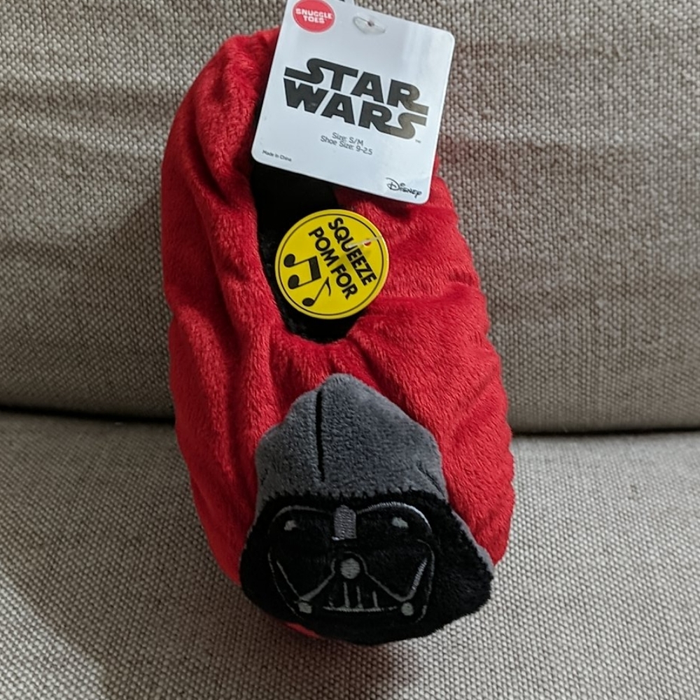 NEW Star Wars Darth Vader Slippers w Sound  sizS/M